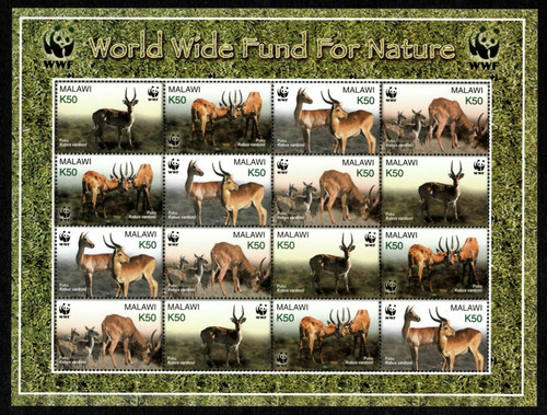 Malawi 2003 wwf animals puku - malawi,